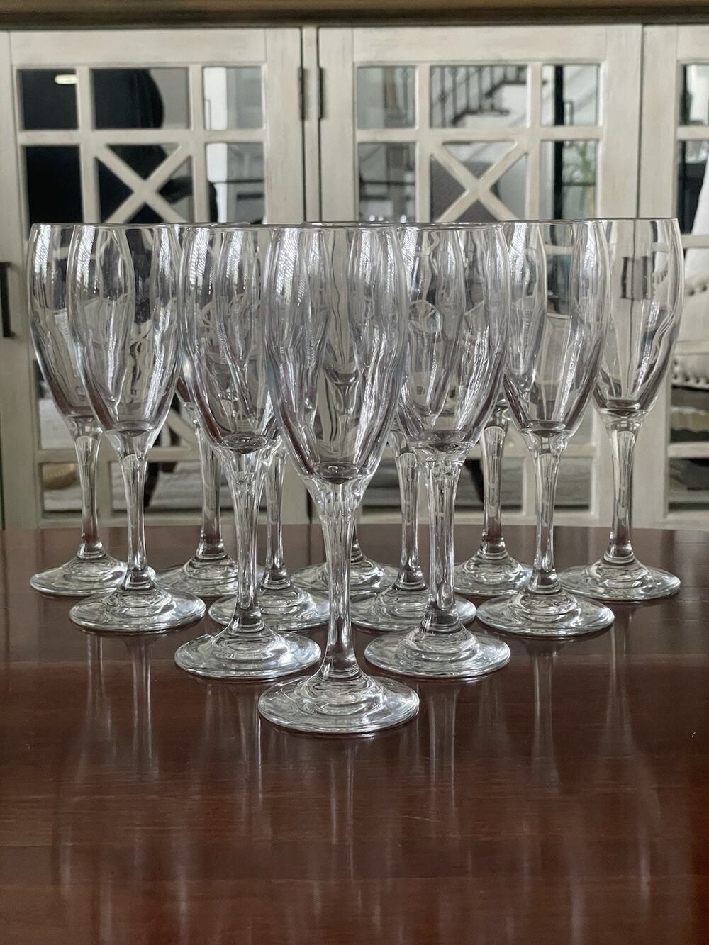 Libbey Champagne Flute Glasses Embassy Royale 6 Oz Celebration Cheers Set of 12